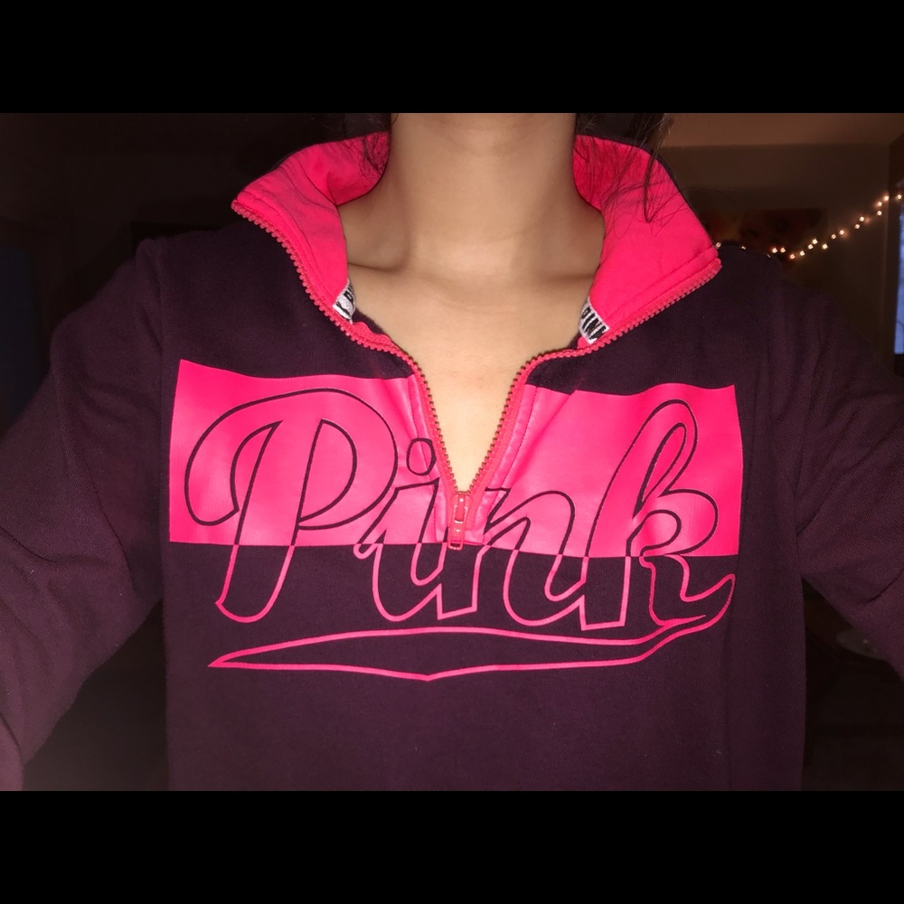 Victors Secret PINK Quarter Zip